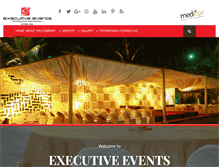 Tablet Screenshot of executiveevents.in